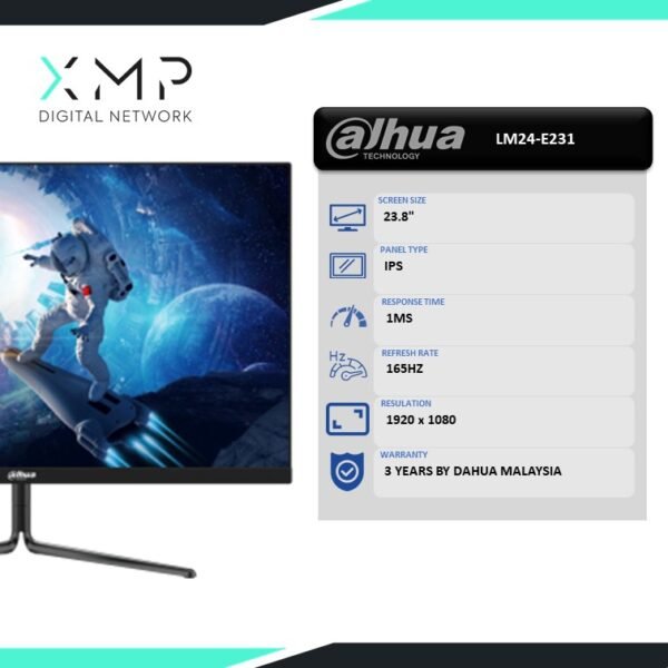 DAHUA LM24-E231 23.8" FHD 165Hz IPS Gaming Monitor