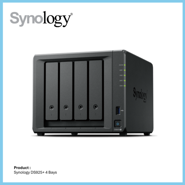 Synology DS925+ 4BAY/RYZEN/2.2GHZ-QC/4GB/2X2.5GLAN/2NVMe (SYN-DS925+)