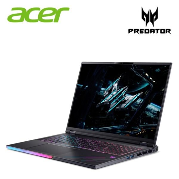 Acer Predator Helios 18 AI PH18-73-90Z9 18" WQUXGA 4K Gaming Laptop (CU9-275HX, 96GB DDR5 , 4TB SSD, RTX? 5090, W11, HS+M365, 2Y)