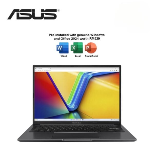 Asus VivoBook 14 A1405V-ALY910WS 14'' WUXGA Laptop Indie Black ( I7-13620H, 16GB DDR4, 512GB SSD, Intel, W11, HS+M365, 2Y)