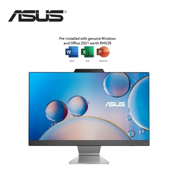 Asus Vivo AIO A3402WV-AKBPC098WS 23.8" FHD All-In-One Desktop PC Black ( i3-1315U, 8GB DDR5, 512GB SSD, Intel, W11, HS+M365, 3Y )