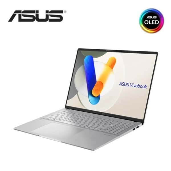 Asus VivoBook S 15 S5507-ADA098WSM 15.6" 3K OLED Laptop Cool  Silver (Snapdragon X Elite X1E, 32GB LPDDR5X, 1TB SSD, Adreno, W11, HS, 2Y)