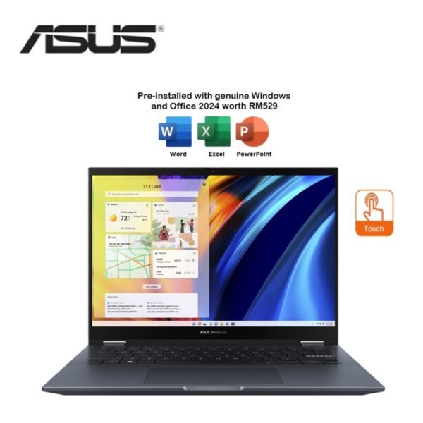 Asus Vivobook S 14 Flip TP3402V-ALZ636WS 14" WUXGA Touch Laptop (I5-13420H, 16GB DDR4, 512GB SSD, Intel, W11, HS, 2Y)