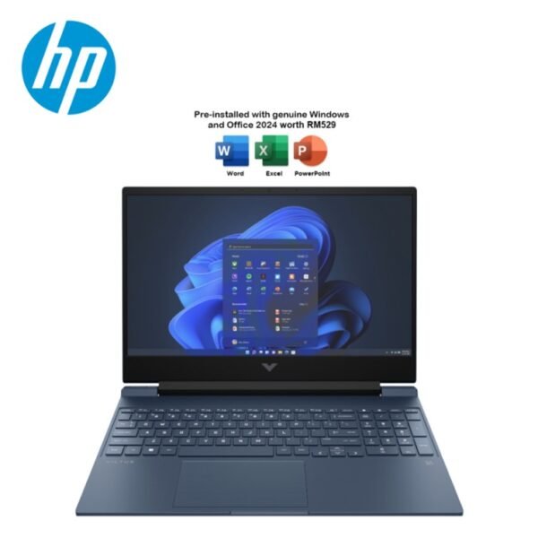 HP Victus 15-fb3148AX 15.6" FHD 144Hz Gaming Laptop Performance Blue ( R7-7445HS, 16GB DDR5, 512GB SSD, RTX4050 6GB, W11, HS+M365, 2Y )