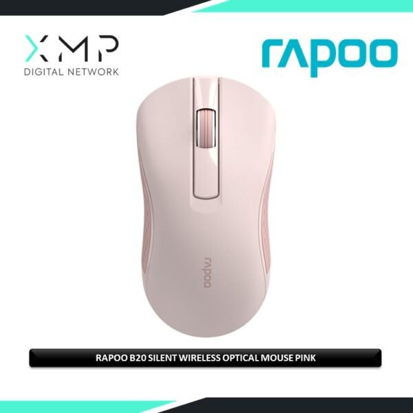 Rapoo B20 Silent Wireless Optical Mouse Pink
