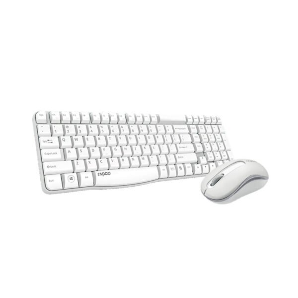 Rapoo X1800S Wireless Optical Mouse Keyboard Combo White