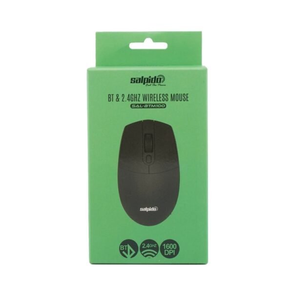 Salpido BTM100 BT 5.0 & 2.4ghz Wireless Mouse Black