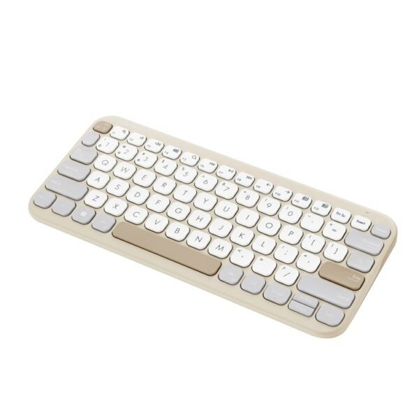 ASUS KW100 Marshmallow Wireless Keyboard Oat Milk
